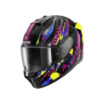 Shark D-skwal 3 FAWN bukósisak fekete-rózsaszín-sárga